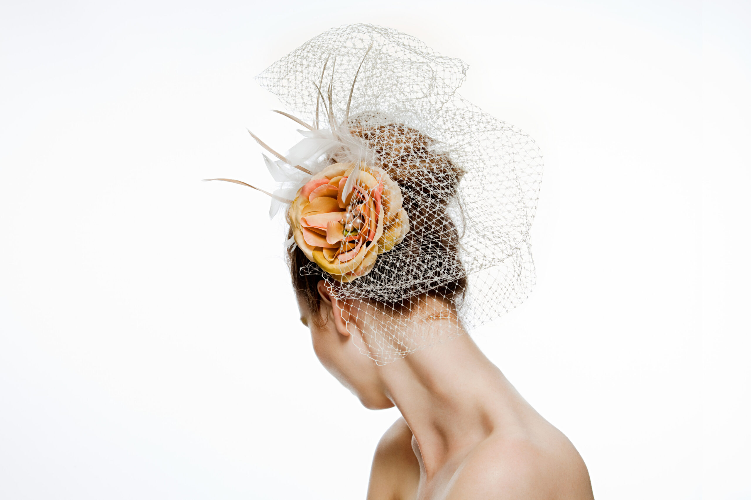 Hair Flare Damen-Haarschmuck Mit Künstlichen Pfirsichblumen – Haarclip Für Hochzeiten, Partys & Besondere Anlässe
